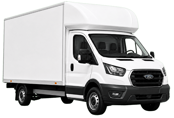 Luton box van parked and ready for hire in Camberley
